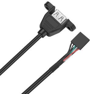 Dupont 5P2.54 USB motherboard with built-in network cable, ear expansion cable, 5-pin adapter, 1m 0.5M plug