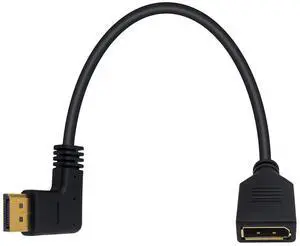 DP male-to-female extension cable, 0.3-meter Displayport male-to-female high-definition cable, computer and TV data cable, dp cable