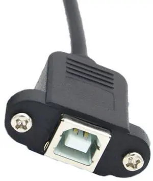 usb square port printer male-to-female extension cable b revolution B-female USB2.0 printer extension cable with ear