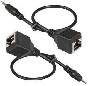 Leishi karaoke machine touch screen adapter cable, DC3.5mm audio public to rj45 network port female socket data conversion cable