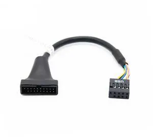 Motherboard 9-pin female to 20-pin male pin busbar, chassis adapter cable, usb2.0 to usb3.0 data cable Motherboard 9-pin female to 20-pin male pin busbar, chassis adapter cable, usb2.0 to usb3.0 data cable