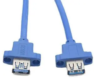 DIY case USB3.0 front 19-pin / 20-pin female adapter 2-port usb3.0 female adapter ear cover panel cable
