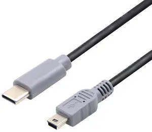 Grey Type-c to mini usb public adapter cable for Android phone Type-C to T-port OTG mutual data transfer