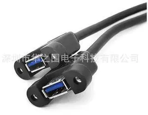 USB dual-ear to motherboard 20-pin elbow data cable, IDC dual USB3.0 extension cable with ear data cable
