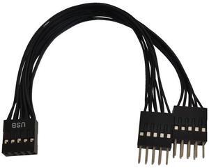 Computer power motherboard 9-pin USB2.0 1-minute 2-twist cable, 9-pin to double 9-pin expansion cable, data cable