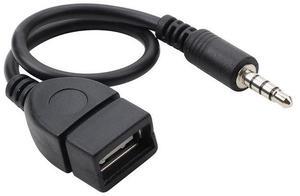 Car aux audio cable to usb, usb to 3.5mm car audio cable, OTG 3.5mm car adapter cable