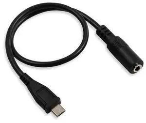 Audio cable 3.5 to micro-B adapter, Micro USB to 3.5mm female adapter, conversion cable, audio cable