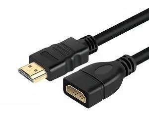 hdmi extension cable, hdmi male-to-female extension cable, computer TV video monitor adapter cable, set-top box 4K