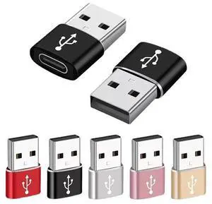 Type-c female to usb, male to female adapter, car, mobile phone and computer charging, data and music listening adapter, C to A converter