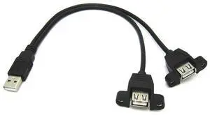 The manufacturer supplies usb 1/2 charging cables, usb extension cables with ears, 1/2 data cables with screw holes