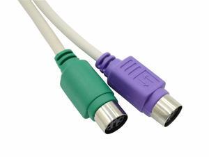 Factory direct sales USB to PS2 adapter cable, usb to ps2 adapter cable with chip round head mouse and keyboard connection cable