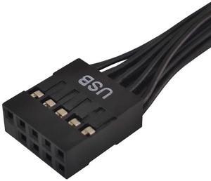 Computer power motherboard 9-pin USB2.0 1-minute 2-twist cable, 9-pin to double 9-pin expansion cable, data cable