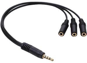 Dc 3.5mm 1 minute 3 audio cable with stereo 3.5 minute 3 headphone shared cable couple headphone splitter