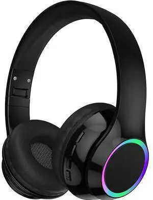 Bestseller P102 wireless over-ear Bluetooth headphones LED lighting Game music Type-C Cross-border stock private model