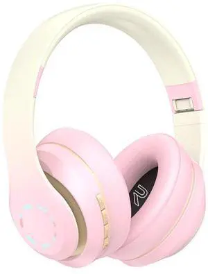 Cross-border wireless over-ear Bluetooth headphones, cool and luminous music headsets, 3D stereoscopic full ear tips, private mold in stock