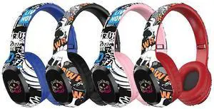 Cross-border graffiti P95LED over-ear Bluetooth headphones have long battery life, wireless music, and are universal for sports and mobile phones. The manufacturer is booming