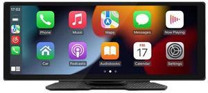 10.26-inch carplay portable screen dashcam, portable car PND wireless carplay smart screen, 10.26-inch single front dashcam with built-in 64G memory card
