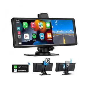 Cross-border 10.26-inch 4K high-definition dual-recording front and rear dashcam, 1080P wireless carplay portable MP5