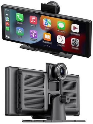 10.26-inch wireless carplay dashcam multimedia car dual recording 4k high-definition car navigation system with driving record +64G card