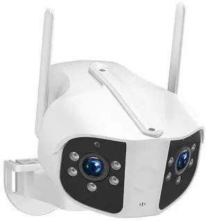 Dual-eye full-color camera K13, wireless WiFi, outdoor waterproof monitoring, 180° panoramic wide-angle, high-definition network 4k