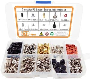 Cross-border best-selling 228pc computer case screw set box, multiple sizes and specifications can be combined and matched in the box