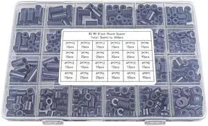 600 pieces of M3M4 power socket screw washers, black ABS circular washers, suitable for screw switches and sockets