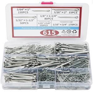 615 carbon steel pin classification kits - 6 types of clip key fasteners, suitable for automobiles and machinery