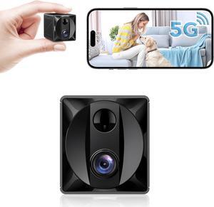 2025 Upgraded Mini Spy Camera Hidden Camera,4K WiFi Wireless Camera, 100 Days Standby Battery Life,AI Motion Detection Alerts,Nanny Cam Security Cam for Indoor,Home,Baby,Pets