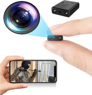 Small Wireless WiFi Camera Hidden Spy Security Cameras,Mini Nanny Cam Smart Home, Pet Dog Baby Camera Indoor Outdoor 1080P Remote Portable, Phone APP Room Camera
