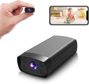 Mini Security Camera, HD Nanny Cam for Home - Smallest WiFi Wireless Camera with Motion Detection App Control Night Vision, Portable Tiny Cam for Pet Baby Nanny Surveillance Outdoor Bicycle Car