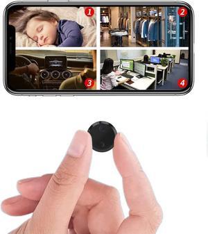 2049 Upgraded 4K WiFi Mini Security Camera, Compact Indoor/Outdoor Surveillance Cam with Night Vision, Motion Detection, 128GB SD Card Support - Ideal for Home Office Safety
