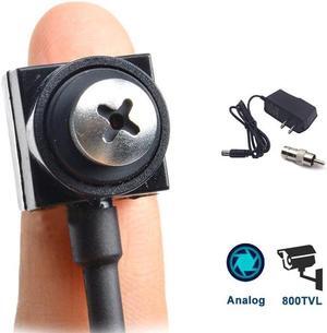 Wired Spy Camera Pinhole Convert Camera Mini Hidden Camera HD 1000TVL Small Portable BNC RCA Video Nanny Cam for CCTV Security Indoor Home Survelliance System DVR FPV