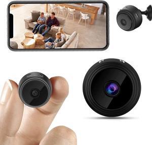 Mini Security Camera, WiFi Camera Night Vision - Motion Detection Nanny Cameras - Small Wireless Cam for Pet/Nanny Monitor Pan