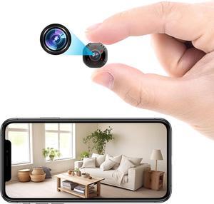 Mini WiFi Spy Camera Wireless Hidden Small Nanny Cam Home Security Surveillance Indoor Cam with Phone APP Control Night Vision Motion Detection