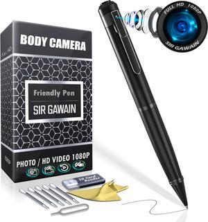 1080P Body Camera Pen [Upgraded 2024]  Body Cam with HD Video or Picture Taking, SD Card Storage, and Manual Control for Privacy Compliance