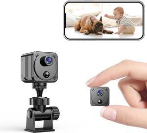 Security Camera 4K Mini Wireless WiFi Indoor Cameras, AI Human Detection, Auto Night Vision, Cloud Storage, Up to 100 Days Standby Battery Life