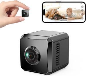 Hidden Camera 1080P HD Mini Wireless WiFi Security Camera with Wide Angle View, AI Human Motion Detection, Night Vision, SD & Cloud Storage