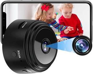 Spy Camera Hidden Camera, MiNi WiFi Wireless Camera with Motion Detection and Night Vision, App Control, Cloud Storage and SD Storage for Pet, Baby and Babysitter Monitoring-Black
