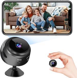 Hidden Camera,1080P Indoor,Mini Camera,WiFi Wireless Cameras - Nanny for Pet/Baby - Live Video Recorder with Night Vision and Full HD Surveillance-Black