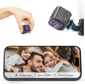 Spy Camera Hidden Camera with Audio/Video, Mini Wireless Camera with Phone App, Two-Way Audio, Night Vision, Motion Detection, Real Time Recording Surveill