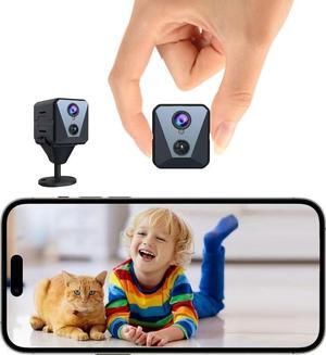 2025 Upgraded Spy Camera-Hidden Camera-4K HD WiFi Camera, Clear Night Vision, Wireless Security Camera, 100 Days Battery Life, Nanny Camera, Indoor Cam for Pet/Baby,AI Motion Detection