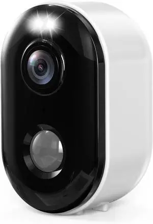 Security Cameras Wireless Outdoor, Battery Powered 2K Color Night Vision, WiFi Cameras for Home Security, AI Motion Detection,Spotlight Siren Alarm,IP66 Waterproof,2-Way Talk,SD/Cloud Storage
