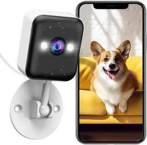 3MP Outdoor Security Camera WiFi Camera 2.4G WiFi & Bluetooth & Color Night for Home Security Baby Pet IP65 Waterproof 2 Way Audio Motion Detection Siren SD/Cloud Storage Color Night Vision
