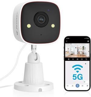Outdoor/Indoor Security Cameras 5Ghz/2.4Ghz, 2K HD WiFi/Color Night Vision/Motion Detection /2-Way Audio/IP66 Waterproof Pet Dog Cat Baby Monitor Camera for Home Security