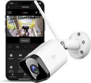 3 Outdoor Security Camera, 1080p HD, Weatherproof, Motion Detection, Night Vision, Two-Way Audio, Alexa/Google Compatibl