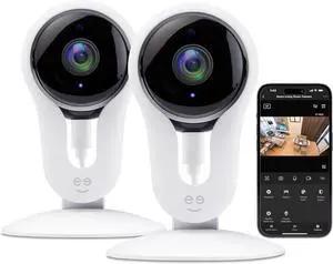 Smart Wi-Fi Security Camera with Night Vision: 1080p HD Indoor Surveillance, Motion Detection, Two-Way Audio & Alexa Compatible