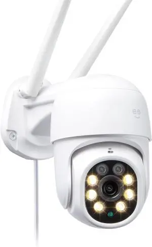 Lookout Outdoor Auto-Follow Security Camera 2K Quad HD, Smart Spotlight, Weatherproof, Motion Detection, Compatible with Alexa and Google Home