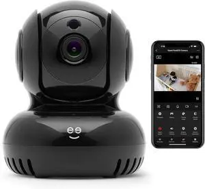 Sentinel 1080p Security Camera, 24/7 Live Streaming, Pan/Tilt/Zoom, Motion Detection, Night Vision, Two-Way Audio, Alexa & Google Assistant