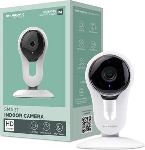 Indoor Camera, 1080p HD Camera for Home Security with Two-Way Audio, Motion Detection, and Night Vision, Compatible with Alexa and Google Home