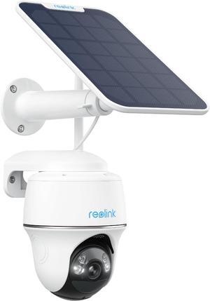 Security Camera Wireless Outdoor, Pan Tilt Solar Powered, 5MP 2K+ Color Night Vision, 2.4/5GHz WiFi, Works with Smart Home for Surveillance, Home Hub Compatible, Argus PT + Solar Panel